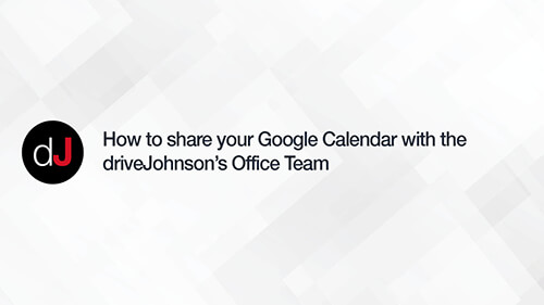 How to share your Google Calendar with us